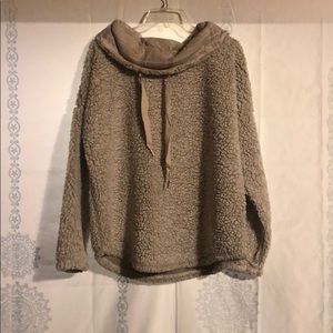 Plus Size Sherpa Pullover